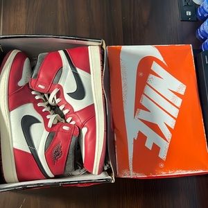 Air jordan one Chicago reimagined lost & found colorway size 12. Worn & beat box